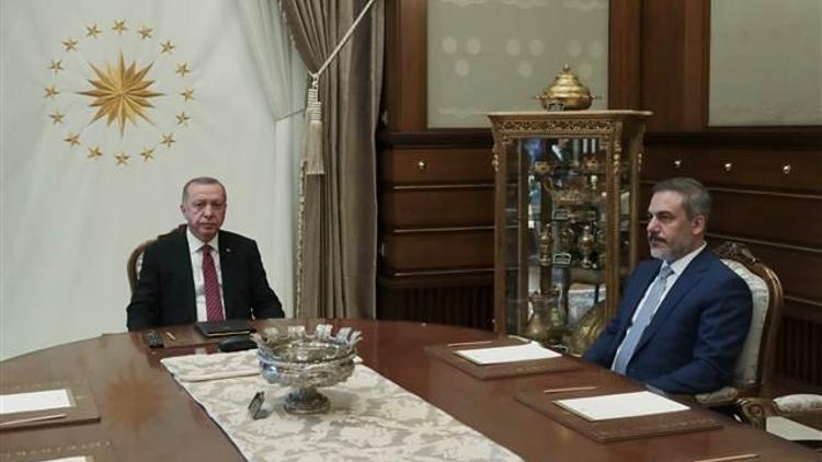Cumhurbaşkanı Recep Tayyip Erdoğan, MİT Başkanı Hakan Fidanı kabul etti