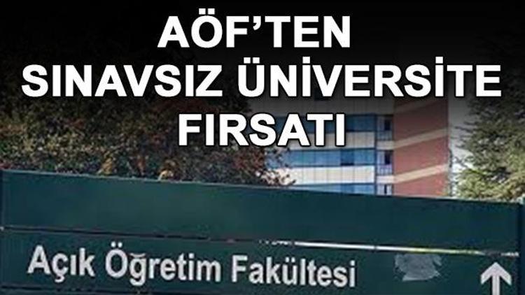 AÖF sınavsız ikinci üniversite başvuruları ne zaman başlayacak