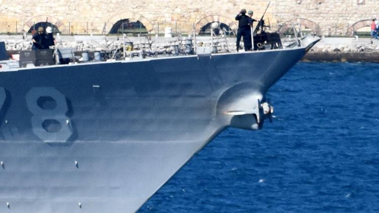 ABD savaş gemisi USS Porter, Çanakkale Boğazından geçti
