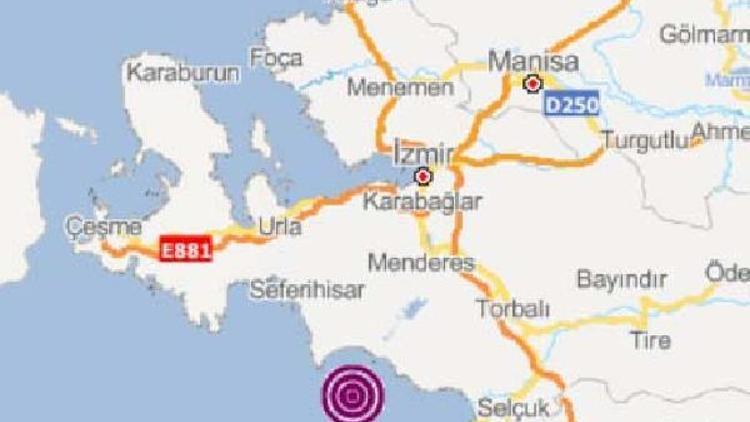 İzmir ve çevresi 4,8 büyüklüğündeki depremle sallandı