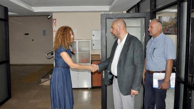 Orhangazi Belediye Başkanı Aydın, belediye personeliyle bayramlaştı