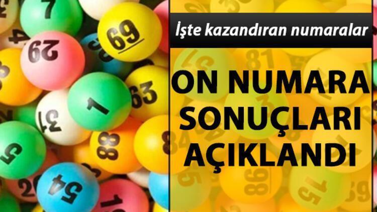 On Numara çekilişleri tamamlandı.. MPİ 12 Ağustos On Numara çekiliş sonuçları