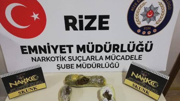 Rizede uyuşturucu operasyonu: 3 gözaltı