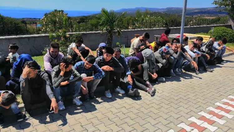 Çanakkalede 80 kaçak göçmen yakalandı