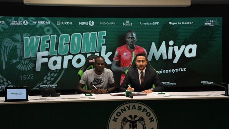 Konyaspor, Farouk Miya ile 3 yıllık sözleşme imzaladı