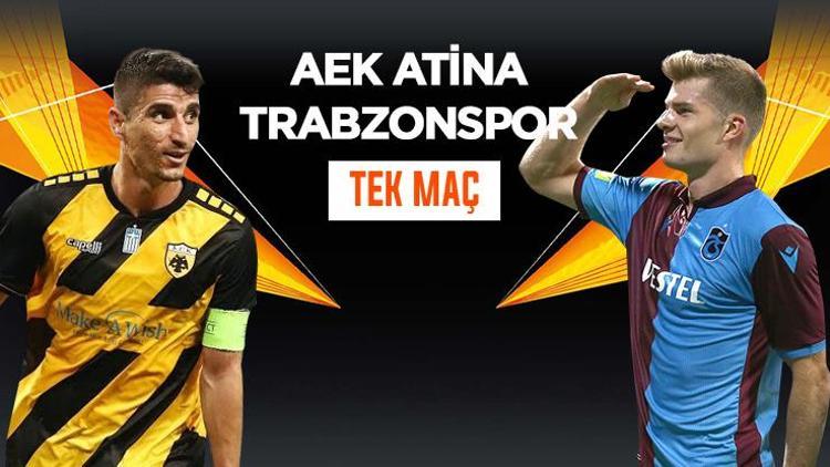Trabzonspor, Atinadan avantajlı skorla dönebilecek mi Rakip AEK, iddaada TEK MAÇ...