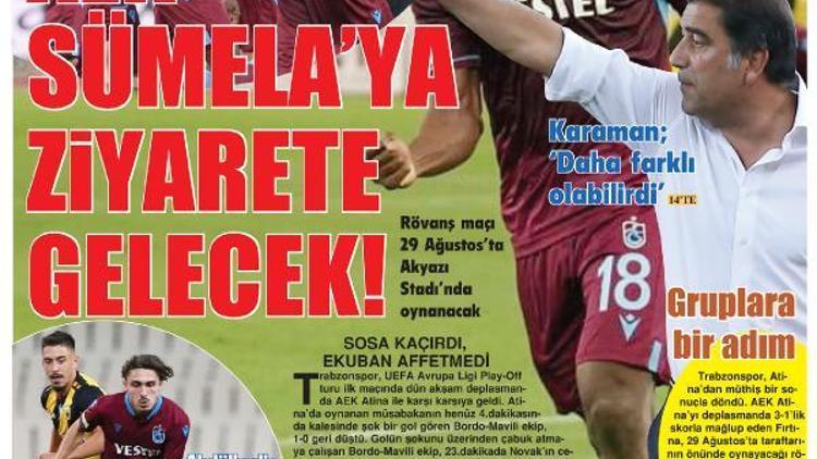 Trabzon yerel basını: AEK Sümela’ya ziyarete gelecek