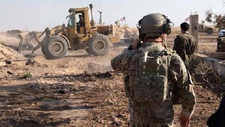 Suriyede teröristlerin kazdığı hendekler, ABD askeri gözetiminde kapatılıyor