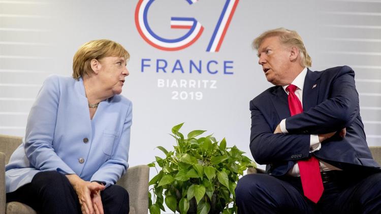 Merkel ve Trump Fransada görüştü