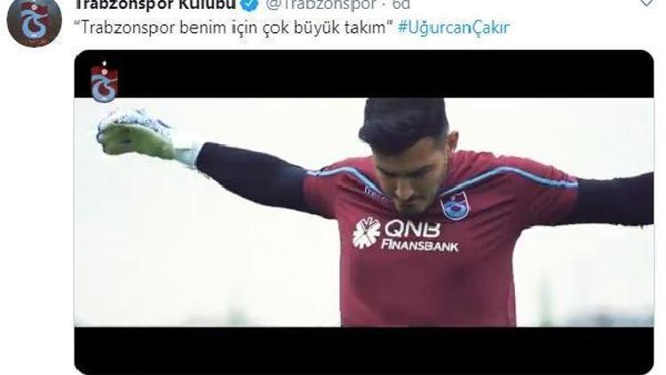 Trabzonspor’dan Uğurcan Çakır videosu