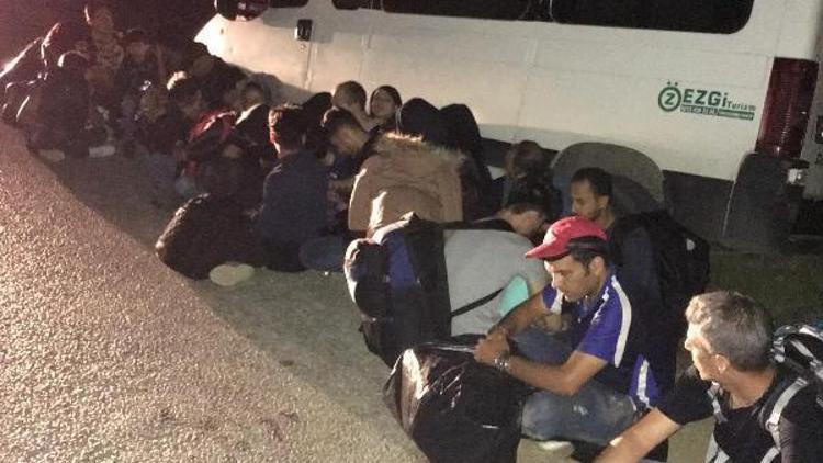 Çanakkalede 48 kaçak göçmen yakalandı