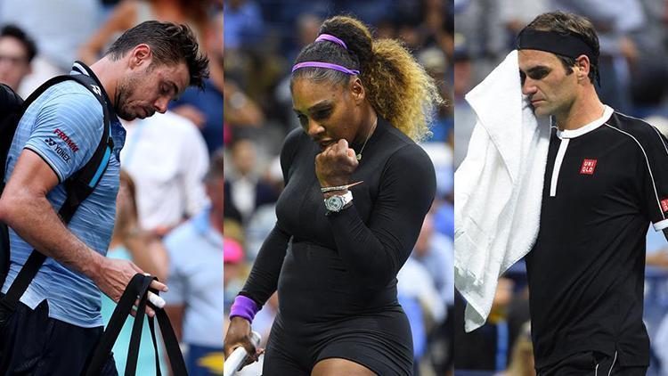Federer ve Wawrinkadan Amerika Açıka veda, Serena Williams yarı finalde