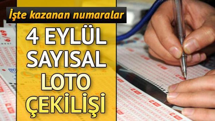 Sayısal Lotoda 1 milyon TL sahibini buldu Milli Piyango 4 Eylül Sayısal Loto çekiliş sonuçları