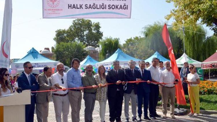 Edirnede Halk Sağlığı Sokağı açıldı