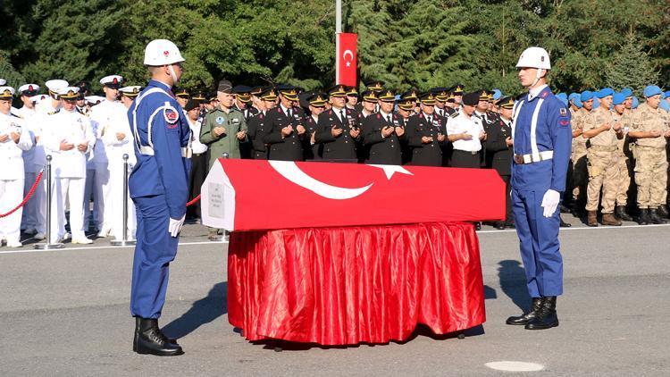 Kazada şehit olan Uzman Jandarma Yenier için tören düzenlendi