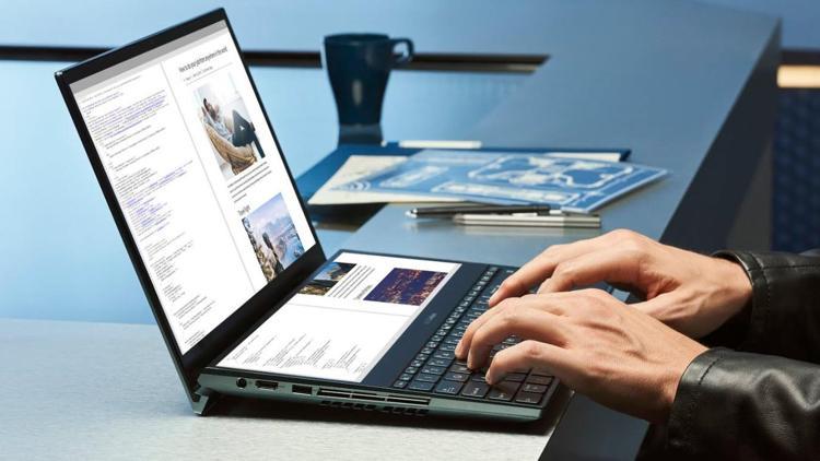 Dünyanın ilk 4K ve OLED çift ekranlı dizüstü bilgisayarı Türkiyede satışa çıktı