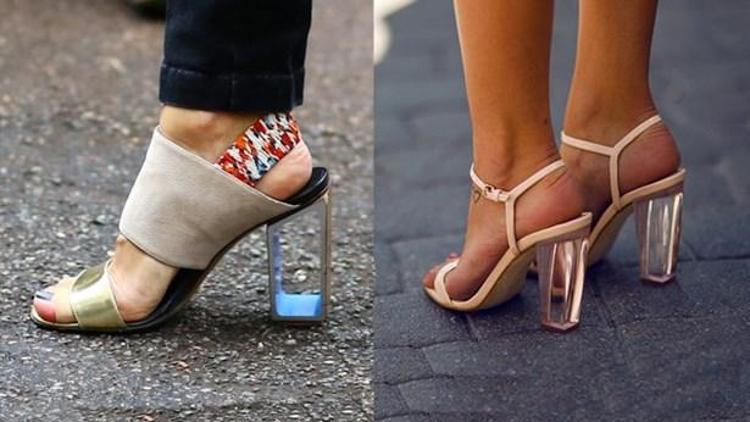 Yeni Trend: Şeffaf Topuklu Ayakkabı