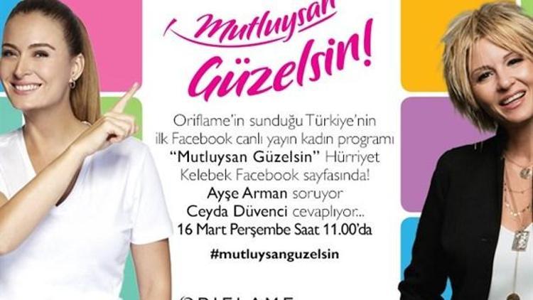 Türkiye’nin İlk Canlı Yayın Facebook Kadın Programı ‘’Mutluysan Güzelsin’’