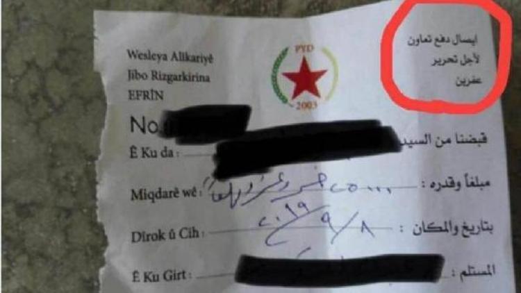 Terör örgütü YPG,  sözde Afrini kurtarmak için para topluyor