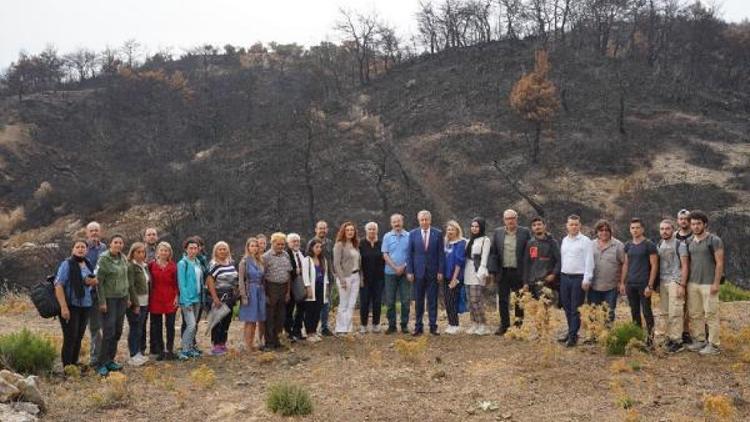 EÜ Orman Yangınlarıyla Mücadele Çalışma Grubu yangın bölgesine gitti