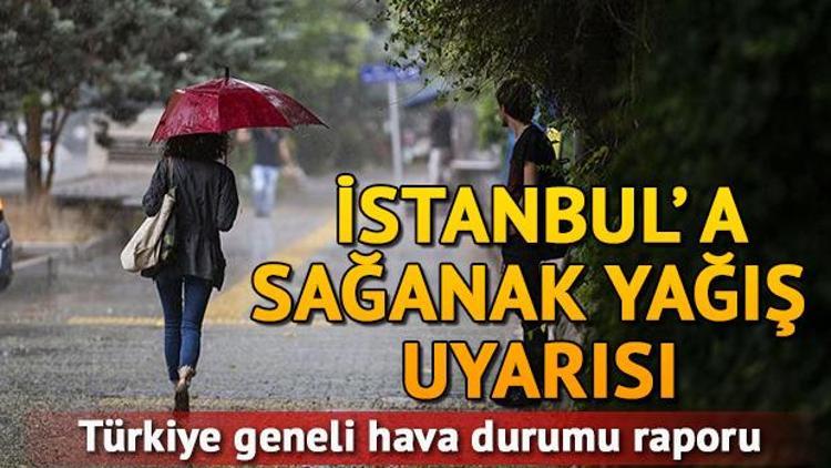 Meteorolojiden İstanbula sağanak uyarısı 15 Eylül Pazar hava durumu tahminleri