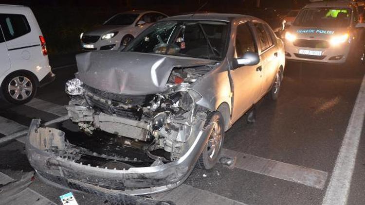 Nazillide zincirleme trafik kazası: 1 yaralı