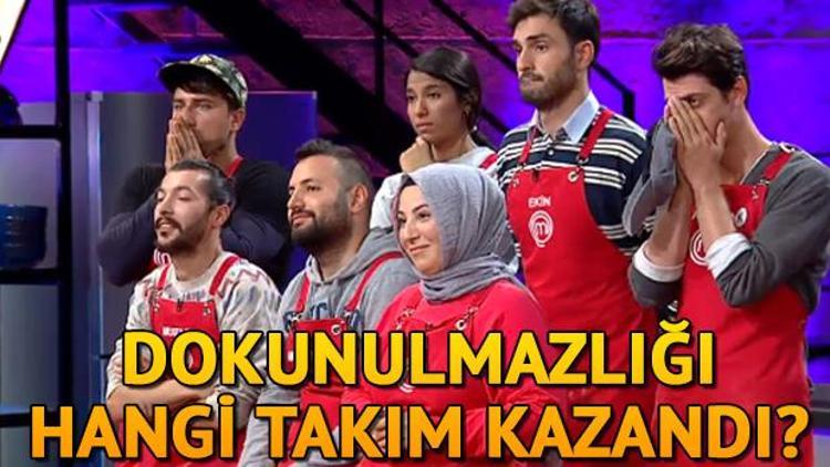 MasterChef Türkiyede dokunulmazlık oyununu hangi takım kazandı Eleme adayları kimler oldu