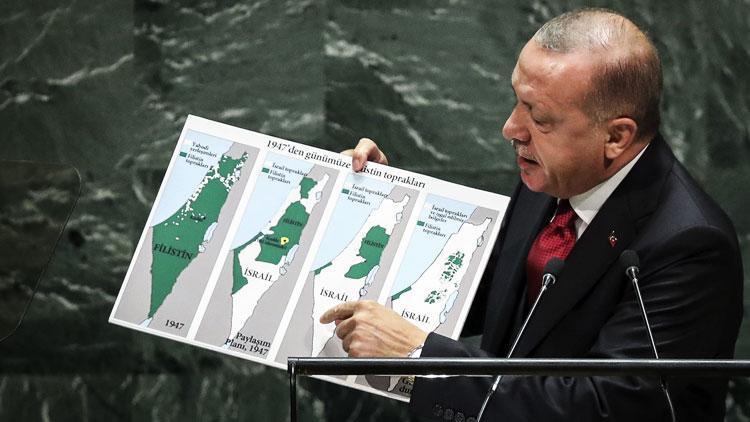 Cumhurbaşkanı Erdoğan BM kürsüsünde konuştu: İsrail devletinin sınırları neresidir