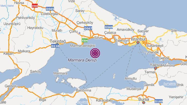 Son dakika... Marmarada 3.3 büyüklüğünde deprem