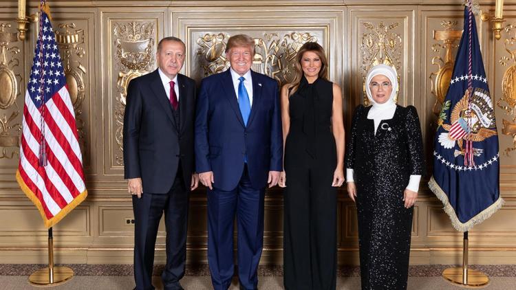 Cumhurbaşkanı Erdoğan ve Trump yemekte bir araya geldi