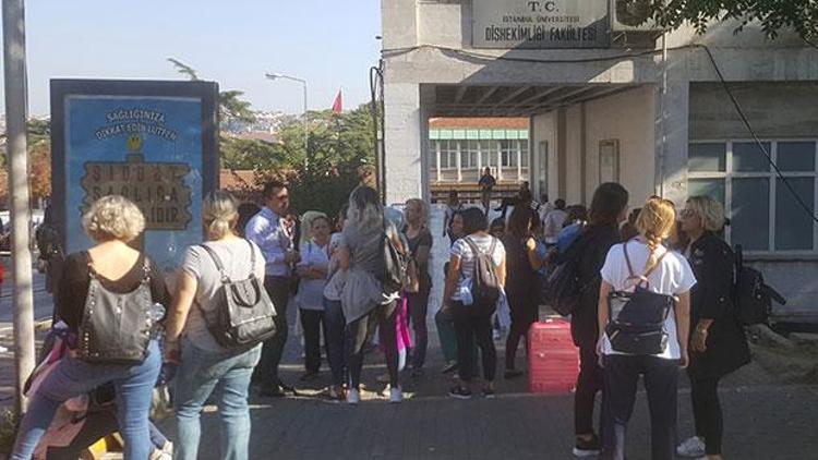 Tahliye kararı verilmişti İstanbul Üniversitesi Diş Hekimliği Fakültesi binasına girişler yasaklandı