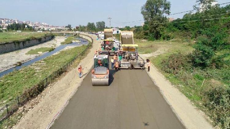 Ordu’da silindirle sıkıştırılmış beton yol uygulaması başladı