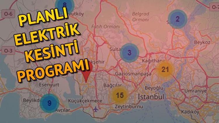 İstanbul planlı elektrik kesintileri programı.. Elektrikler ne zaman gelecek