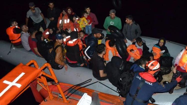 Seferihisar açıklarında 158 kaçak göçmen yakalandı