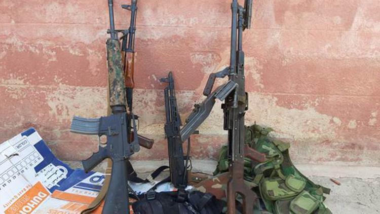 Tel Abyadda YPG/PKKlılar silahlarını bırakarak kaçtı