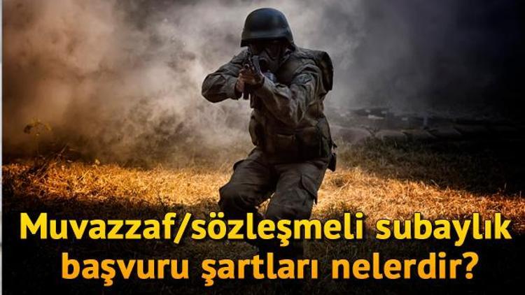 Muvazzaf/sözleşmeli subaylık başvuru şartları nelerdir