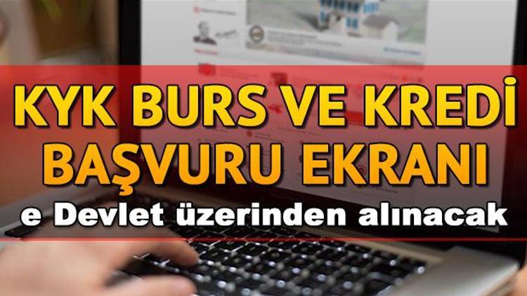 KYK burs ve kredi başvuruları nasıl yapılır 2019 KYK burs başvuru ekranı