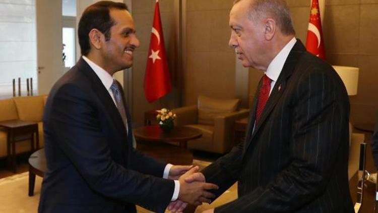 Cumhurbaşkanı Erdoğan Katar Başbakan Yardımcısı ve Dışişleri Bakanı Sani’yi kabul etti