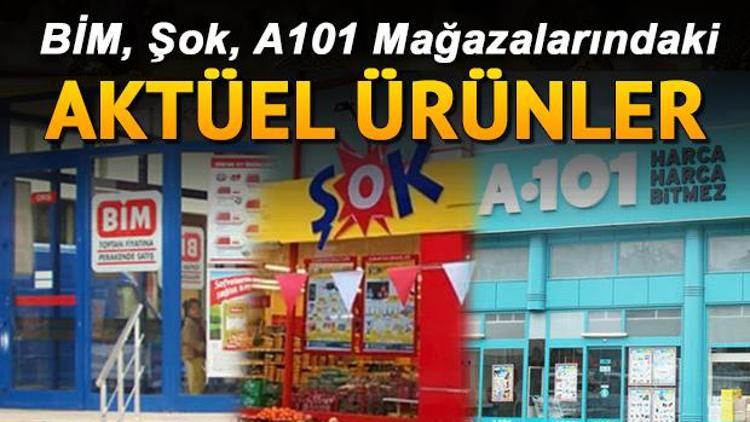 BİM Şok A101 aktüel ürünler kataloğu içerisinde hangi ürünler var