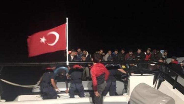 Bodrum açıklarında 82 kaçak göçmen yakalandı