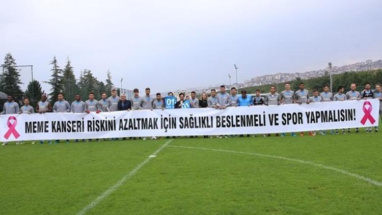 Trabzonspordan meme kanserine karşı farkındalık