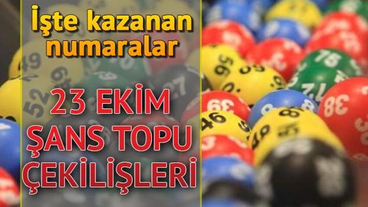Şans Topu haftaya devretti 23 Ekim MPİ Şans Topu çekiliş sonuçları
