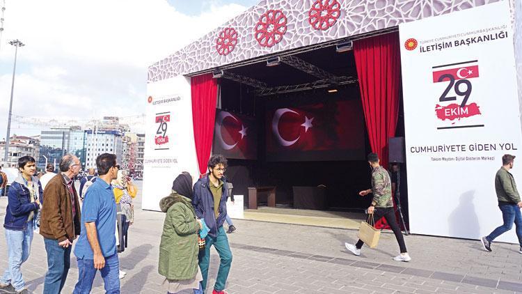 ‘Cumhuriyet’e giden yol’ Taksim’de