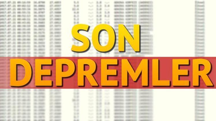 23-24 Ekim dün gece deprem mi oldu Kandilli son depremler