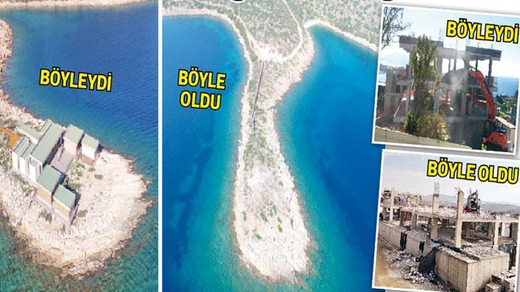 Bodrum’un kaçakları yıkıldı