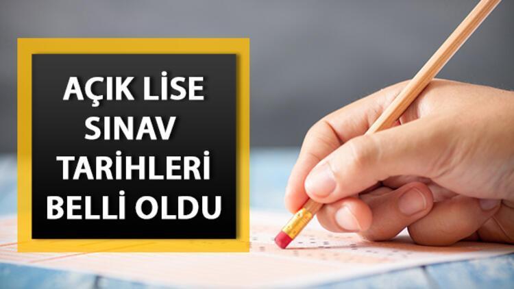 Açık lise sınavları ne zaman yapılacak İşte AÖL güz dönemi sınav takvimi