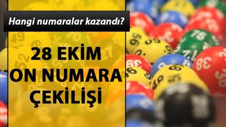 On Numarada büyük ikramiye 1 kişiye çıktı 28 Ekim 2019 MPİ On Numara çekiliş sonuçları