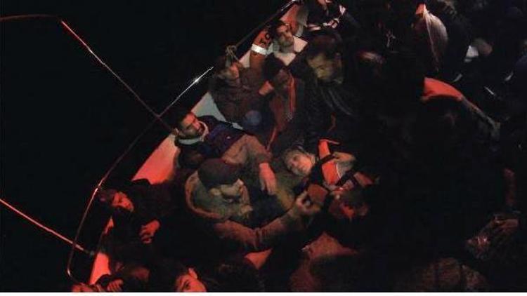 Bodrum açıklarında 35 göçmen yakalandı