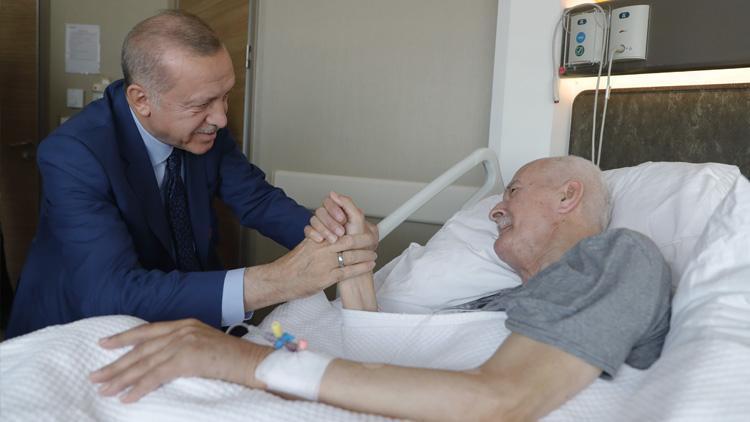 Cumhurbaşkanı Erdoğan, Şevket Kazanı ziyaret etti