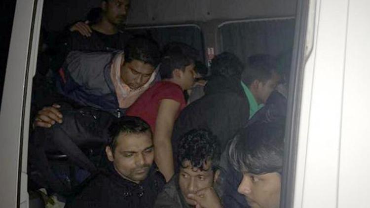 Tekirdağda 39 kaçak göçmen yakalandı; 2 organizatör gözaltında